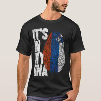 Es ist in meiner DNA slowenisches Shirt stolz hisp