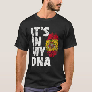 ES IST IN MEINER DNA Spanien Spanische Flagge Männ T-Shirt