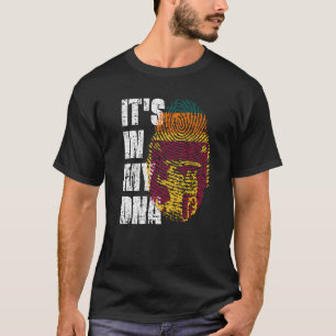 Es ist in meiner DNA-Sri Lanka-Flagge, Sri Lankas T-Shirt