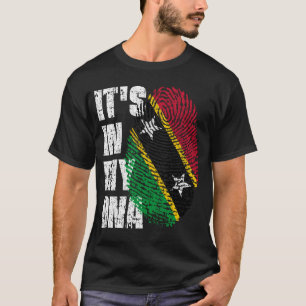 ES IST IN MEINER DNA St. Kitts Flag Boy Girl Gift T-Shirt