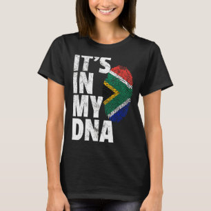 Es ist in meiner DNA-südafrikanischen Flagge T-Shirt