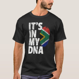 Es ist in meiner DNA-südafrikanischen Flagge T-Shirt