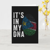 Es ist in meiner DNA - Südsudan-Flagge Karte (Gelbe Blume)