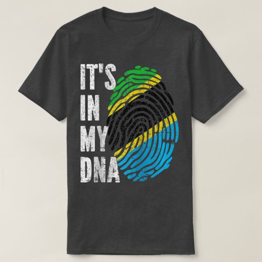 ES IST IN MEINER DNA Tansania Flag Tansania Raglan T-Shirt (Design vorne)