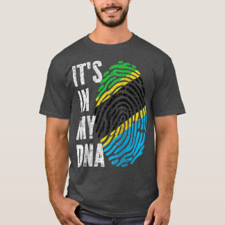 ES IST IN MEINER DNA Tansania Flag Tansania Raglan T-Shirt