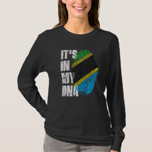 Es ist in meiner DNA-Tansania-Flagge Tansanias T-Shirt