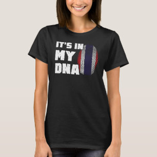 Es ist in meiner DNA Thailand Flag Fingerprint Män T-Shirt