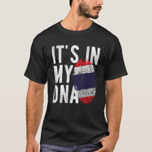 es ist in meiner DNA-Thailand-Flagge Fingerprint T-Shirt