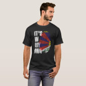 Es ist in meiner Dna Tibet-Flagge tibetisch T-Shirt (Vorne ganz)