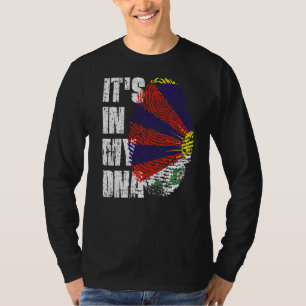 Es ist in meiner Dna Tibet-Flagge tibetisch T-Shirt