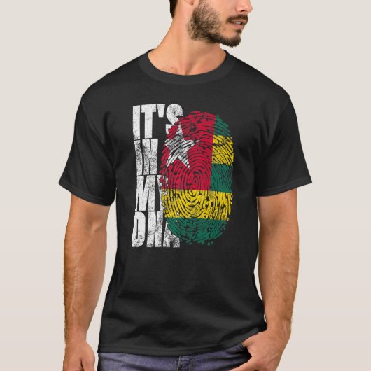 Es ist in meiner DNA-Togo-Grafik für Männer Frauen T-Shirt (Vorderseite)