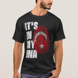 ES IST IN MEINER DNA-Türkei-Flagge T-Shirt