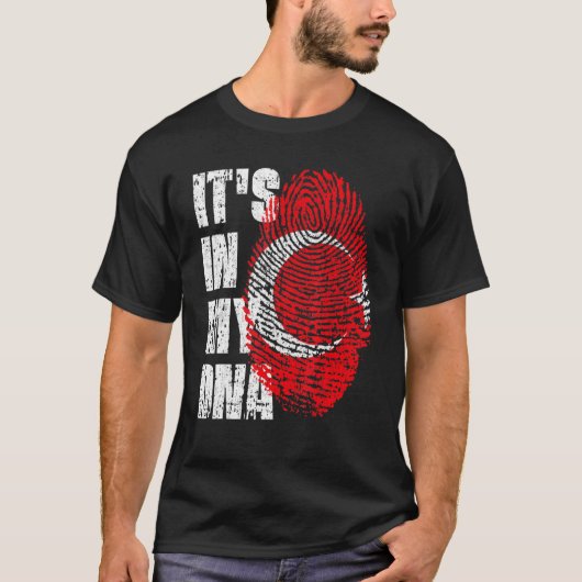 Es ist in meiner DNA-Türkei-Flagge türkisch T-Shirt (Vorderseite)