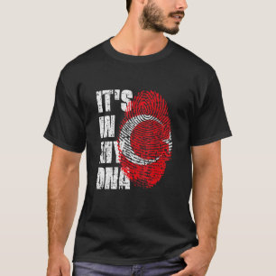 Es ist in meiner DNA-Türkei-Flagge türkisch T-Shirt