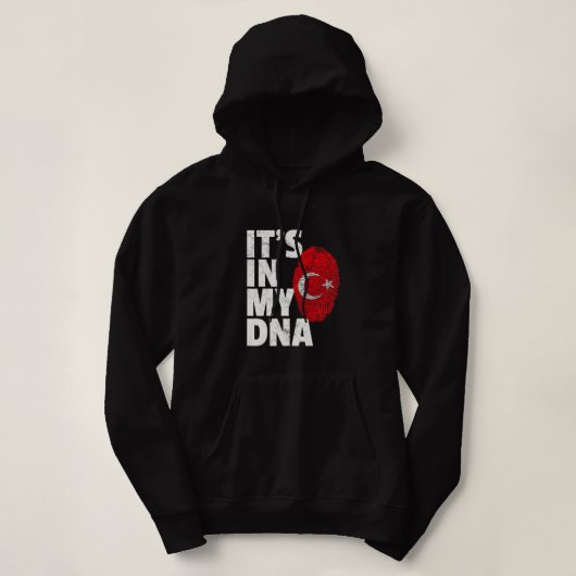 ES IST IN MEINER DNA Türkische Flagge National Chr Hoodie (Design vorne)