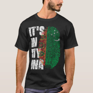 ES IST IN MEINER DNA Turkmenistan Flagge Jungen Mä T-Shirt