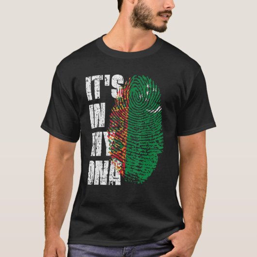 Es ist in meiner DNA-Turkmenistans-Flagge Turkmeni T-Shirt (Vorderseite)