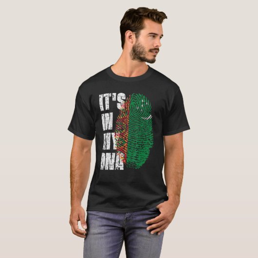 Es ist in meiner DNA-Turkmenistans-Flagge Turkmeni T-Shirt (Vorne ganz)