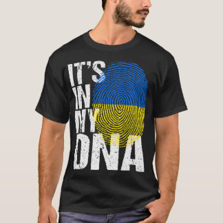 Es ist in meiner DNA Ukraine ukrainische Flag Retr T-Shirt