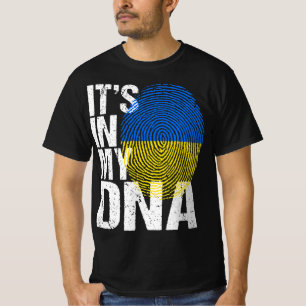 Es ist in meiner DNA Ukraine ukrainische Flag Retr T-Shirt