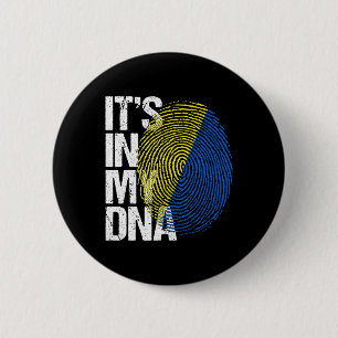 Es ist in meiner DNA Ukraine Vintage Retro Ukraini Button