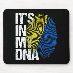 Es ist in meiner DNA Ukraine Vintage Retro Ukraini Mousepad