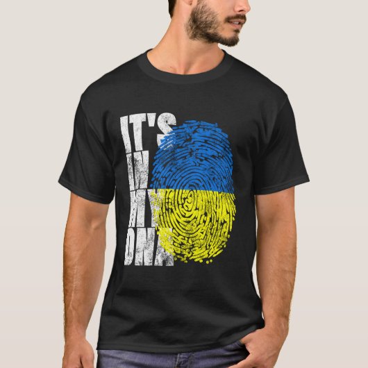 Es ist in meiner DNA Ukrainisch Vyshyvanka Kozak U T-Shirt (Vorderseite)