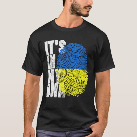 Es ist in meiner DNA Ukrainische Geschenke Vyshyva T-Shirt (Vorderseite)