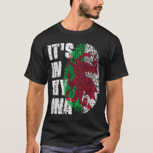 ES IST IN MEINER DNA Wales-Flagge Walisisch T-Shirt