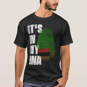 ES IST IN MEINER DNA, Zambia Flag T-Shirt