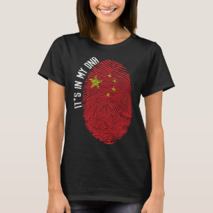 Es ist in meiner DNS-China-Flagge-Fingerabdruck T-Shirt