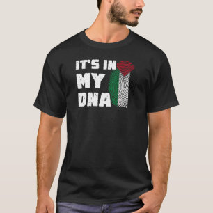 Es ist in meiner DNS Palästina-Flagge Fingerabdruc T-Shirt