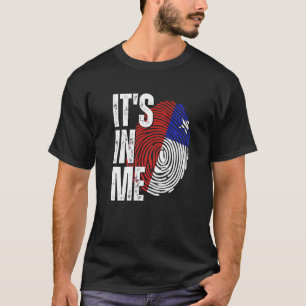 Es ist in mir Chile Flagge Fingerabdruck chilenisc T-Shirt