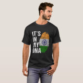 Es ist in My DNA indian Pride india Flag Männer Fr T-Shirt (Vorne ganz)