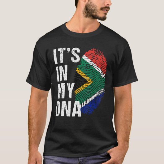 Es ist in My DNA südafrikanischer Pride südafrica  T-Shirt (Vorderseite)