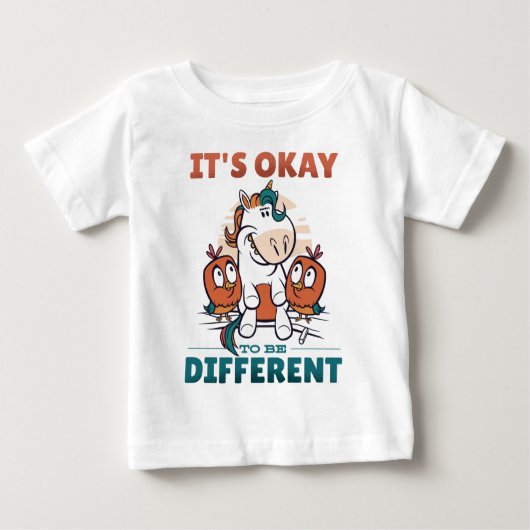 Es ist in Ordnung, anders eingeladen zu sein Baby T-shirt (Vorderseite)