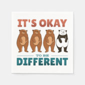 Es ist in Ordnung, anders eingeladen zu sein Serviette (Vorderseite)