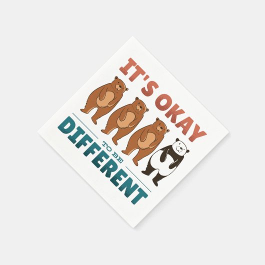 Es ist in Ordnung, anders eingeladen zu sein Serviette (Ecke)