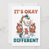 Es ist in Ordnung, anders zu sein Einladung (Vorderseite)