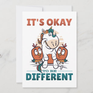 Es ist in Ordnung, anders zu sein Einladung