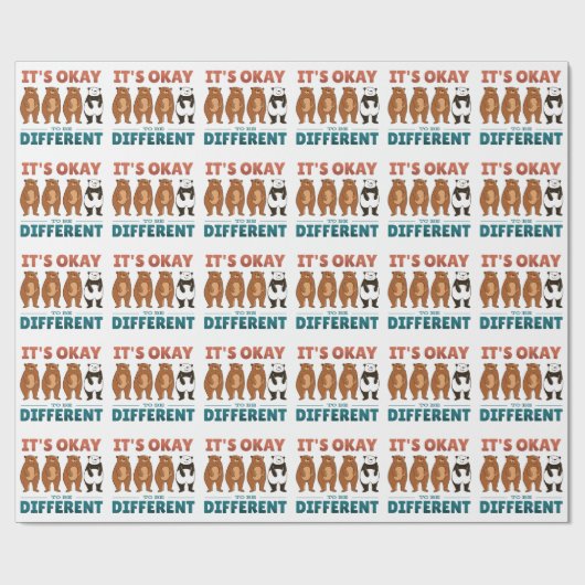 Es ist in Ordnung, dass es anders ist, Napkins ein Geschenkpapier (Flach)