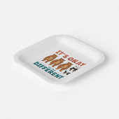 Es ist in Ordnung, dass es anders ist, Napkins ein Pappteller (Gewinkelt)