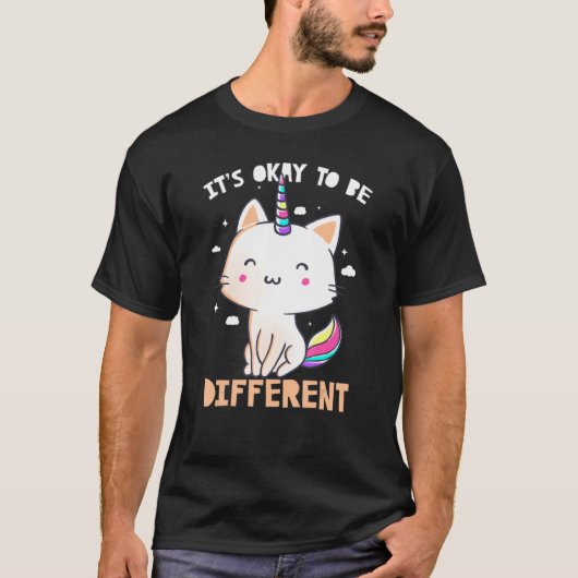 Es ist in Ordnung, ein anderes Niedliches Einhorn- T-Shirt (Vorderseite)