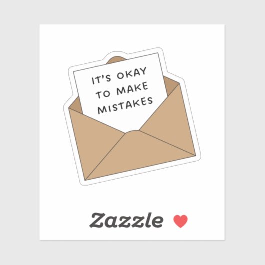 Es ist in Ordnung, Fehler zu machen Aufkleber (Blatt)