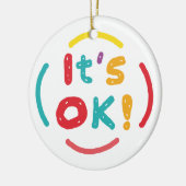 Es ist in Ordnung! Keramik Ornament (Links)