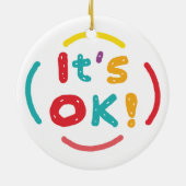 Es ist in Ordnung! Keramik Ornament (Hinten)