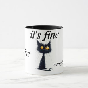 Es ist in Ordnung, mir geht's gut, alles ist in Or Tasse