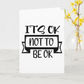 Es ist in Ordnung, nicht in Ordnung zu sein Karte (Gelbe Blume)