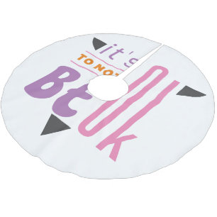 Es ist in Ordnung, nicht in Ordnung zu sein Polyester Weihnachtsbaumdecke