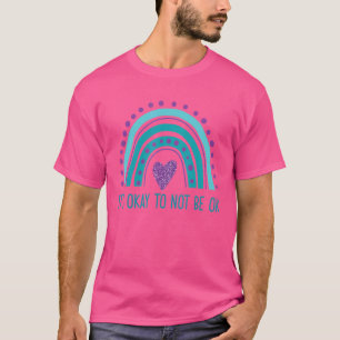 Es ist in Ordnung, nicht Ok Retro Rainbow Suicide  T-Shirt